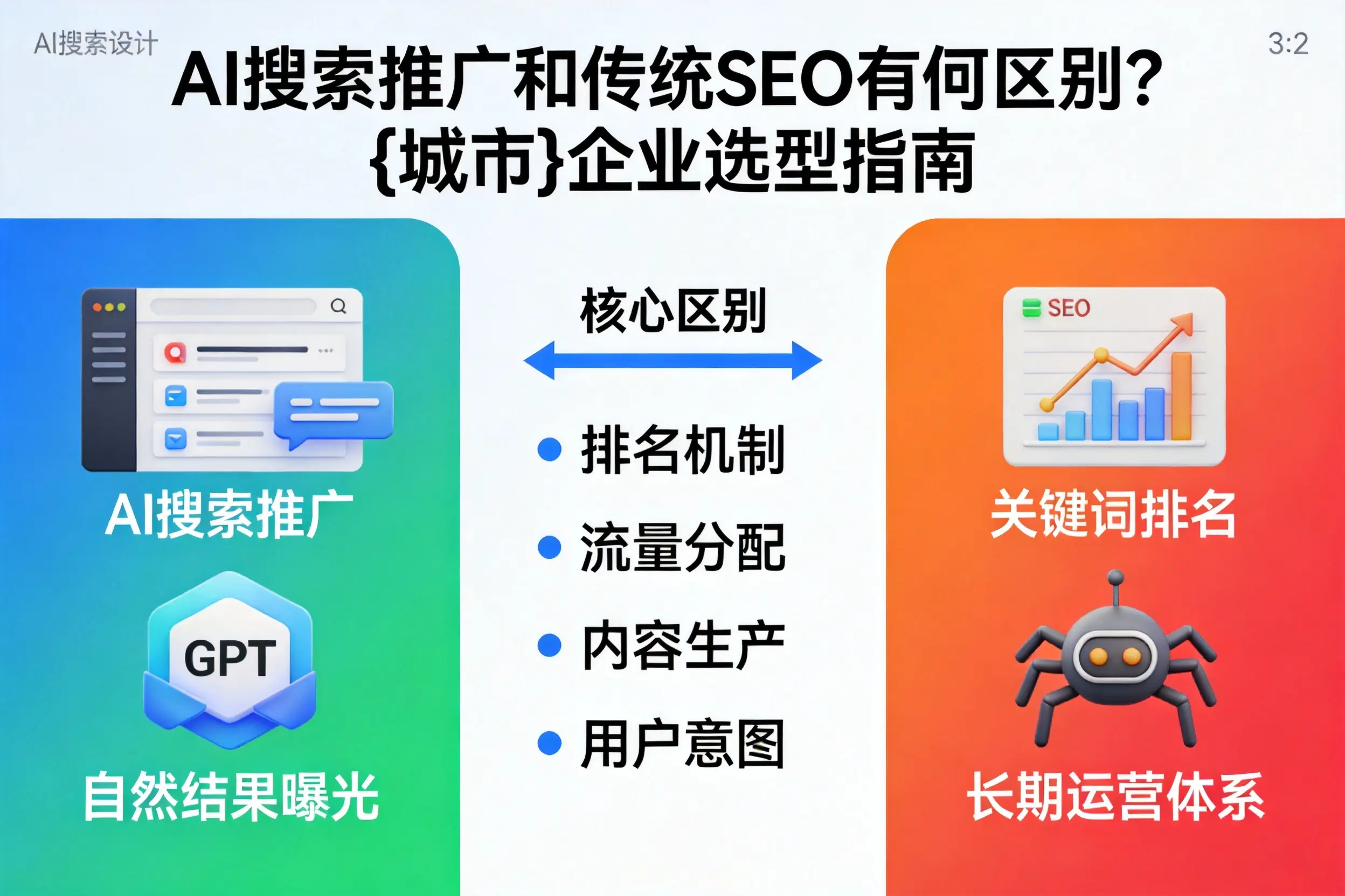 AI搜索推广和传统SEO有何区别?天津企业选型指南