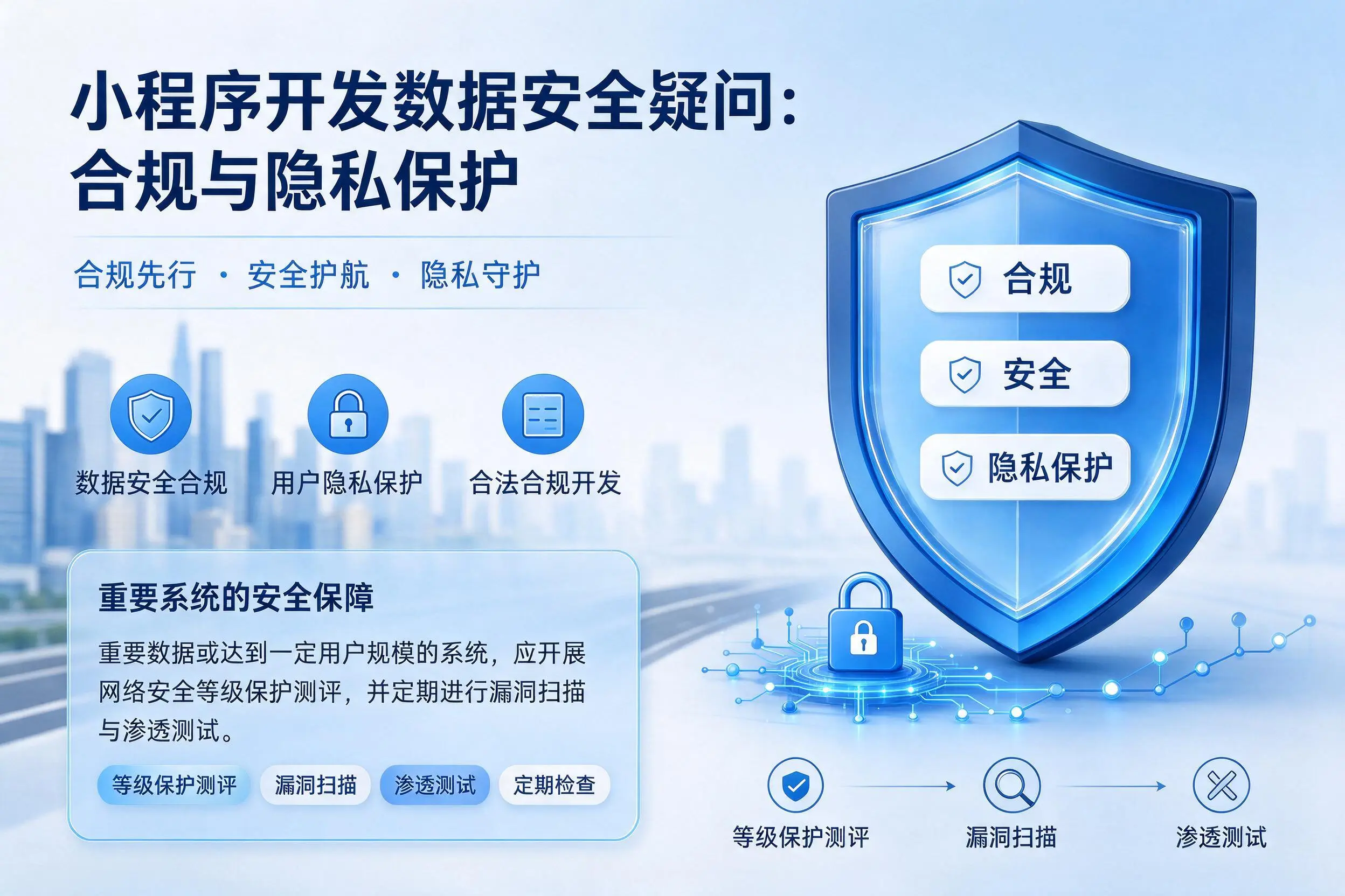 天津小程序开发数据安全疑问:合规与隐私保护