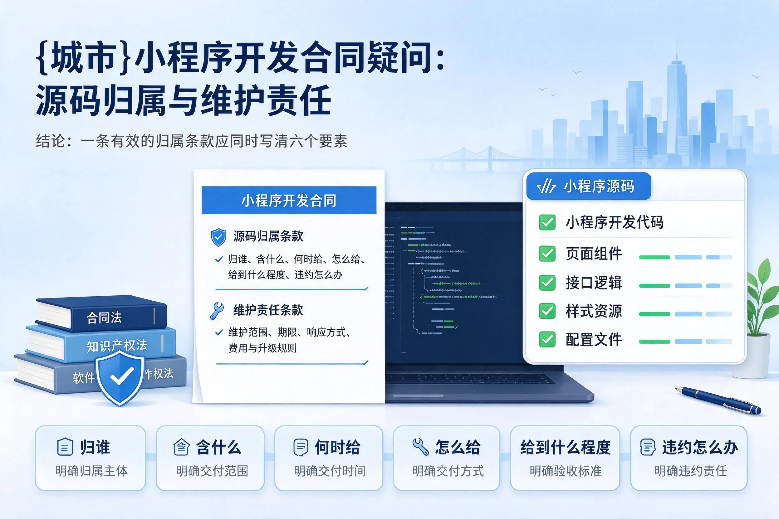 天津小程序开发合同疑问：源码归属与维护责任